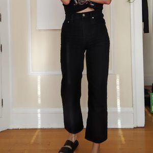 Madewell Slim Wide Leg Jeans in Lunar Wash